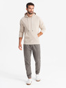 Ombre Clothing Herren Strick-Sweatpants mit Bundfalten graphit Ombre Clothing