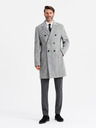 Ombre Clothing Eleganter Herren-Doppelreihermantel grau Ombre Clothing