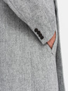 Ombre Clothing Eleganter Herren-Doppelreihermantel grau Ombre Clothing