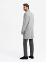 Ombre Clothing Eleganter Herren-Doppelreihermantel grau Ombre Clothing