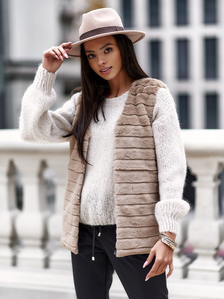 Edoti EDOTI Damenweste, beige