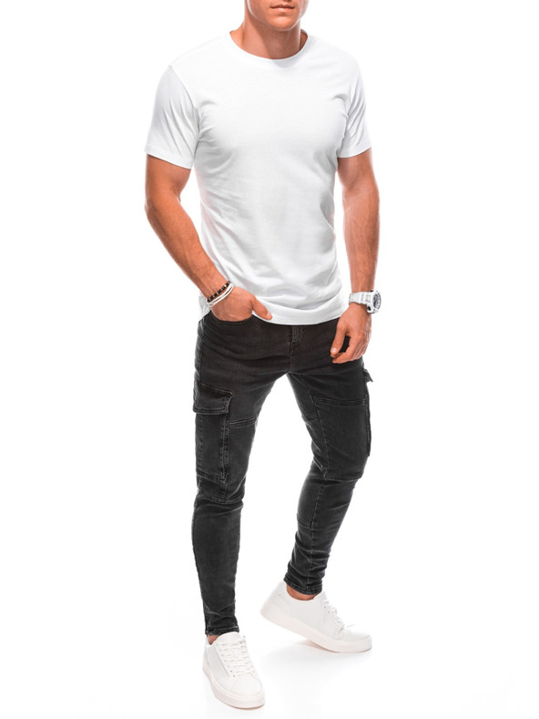 Edoti EDOTI Herren Basic-Shirt, weiß