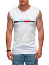 Edoti EDOTI Bedrucktes Tanktop für Herren, weiß