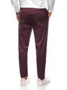 Edoti EDOTI Herren-Chinohose, dunkelrot