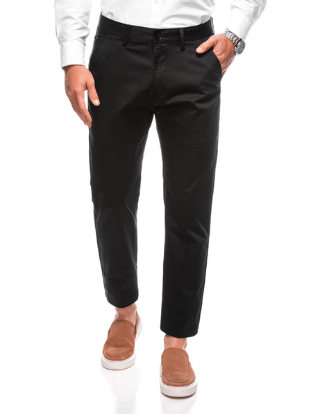 Edoti EDOTI Herren-Chinohose, schwarz