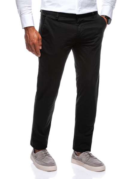Edoti EDOTI Herren-Chinohose, schwarz