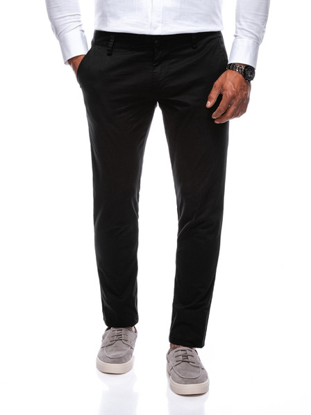 Edoti EDOTI Herren-Chinohose, schwarz