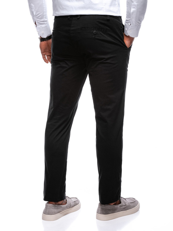 Edoti EDOTI Herren-Chinohose, schwarz