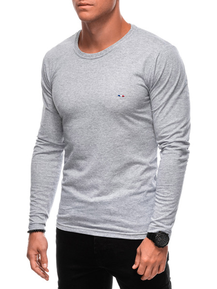 Edoti EDOTI Langarm-T-Shirt für Herren, grau