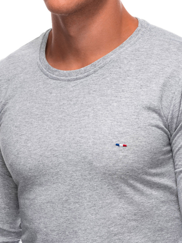 Edoti EDOTI Langarm-T-Shirt für Herren, grau