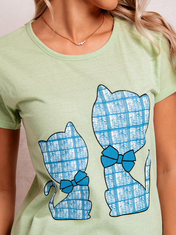 Edoti EDOTI Damen-Schlafanzug, hellgrün