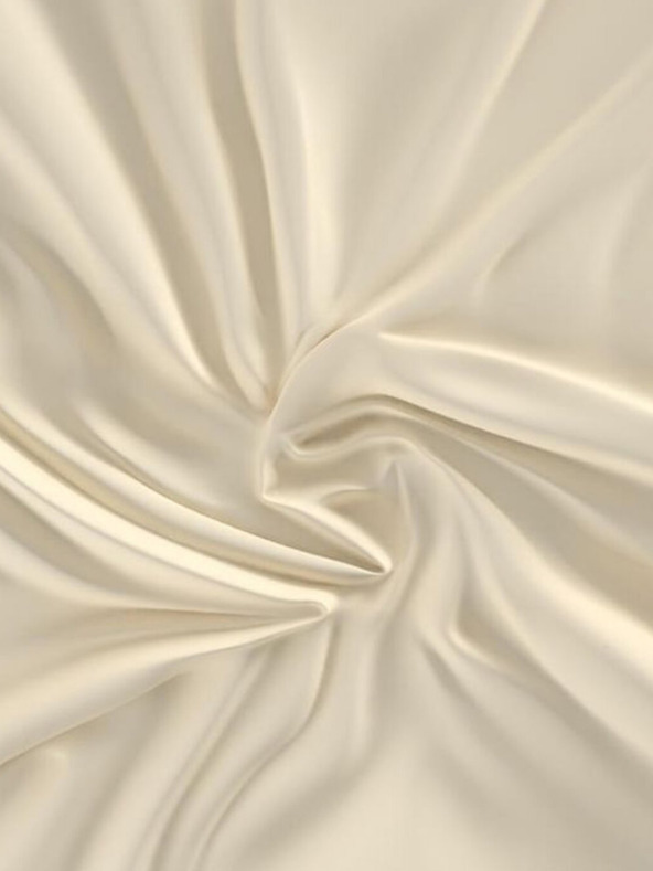 Kvalitex LUXURY COLLECTION Satin Bettlaken 220x200cm cremefarben