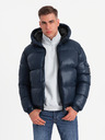 Ombre Clothing Warme Herrenjacke mit gerippten Abschlüssen Ombre Clothing