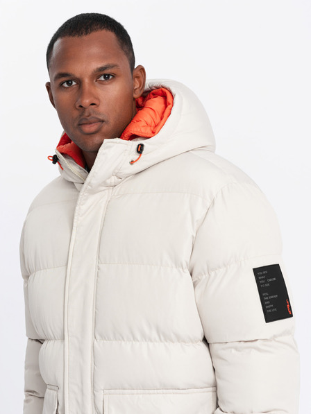 Ombre Clothing Ombre Clothing sportliche warme Herrenjacke mit doppelter Kapuze