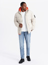Ombre Clothing Ombre Clothing sportliche warme Herrenjacke mit doppelter Kapuze