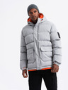 Ombre Clothing Ombre Clothing sportliche warme Herrenjacke mit doppelter Kapuze