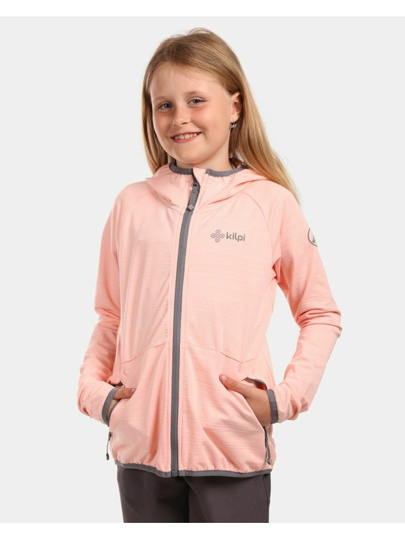 Kilpi Leichter Kapuzenpullover für Mädchen Kilpi MEMPHIS-JG Coral