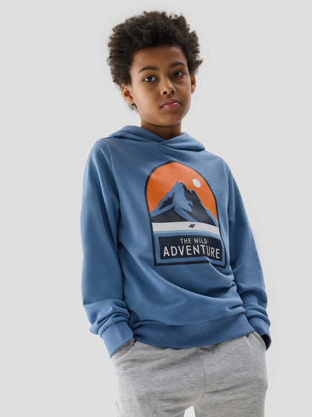 4F 4F Sweatshirt mit Kapuze für Jungen - Blau