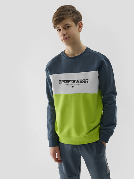 4F Jungen-Sweatshirt ohne Verschluss und ohne Kapuze 4F