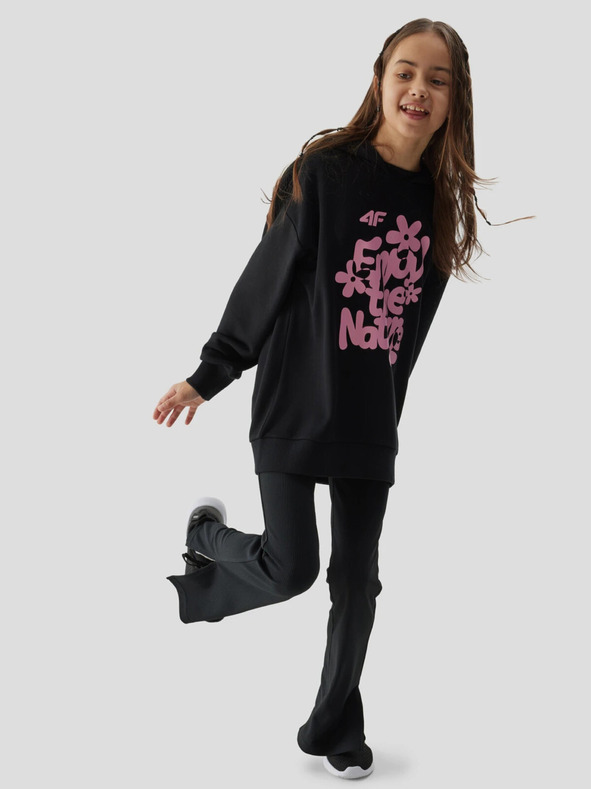 4F 4F Mädchen-Kapuzen-Sweatshirt mit Kapuze