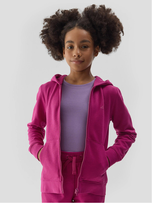 4F Mädchen-Kapuzen-Sweatjacke 4F
