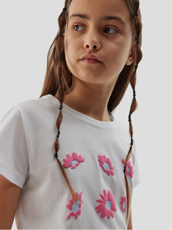 4F Mädchen-T-Shirt aus Bio-Baumwolle 4F