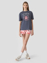 4F Mädchen Oversize-T-Shirt mit Druck 4F