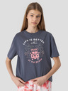 4F Mädchen Oversize-T-Shirt mit Druck 4F