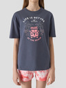 4F Mädchen Oversize-T-Shirt mit Druck 4F