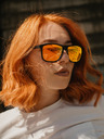 VEYREY VeyRey Unisex-Sonnenbrille Kerirnus Orange Gläser unvierzal