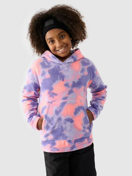 4F Fleece-Kapuzenpullover für Mädchen 4F