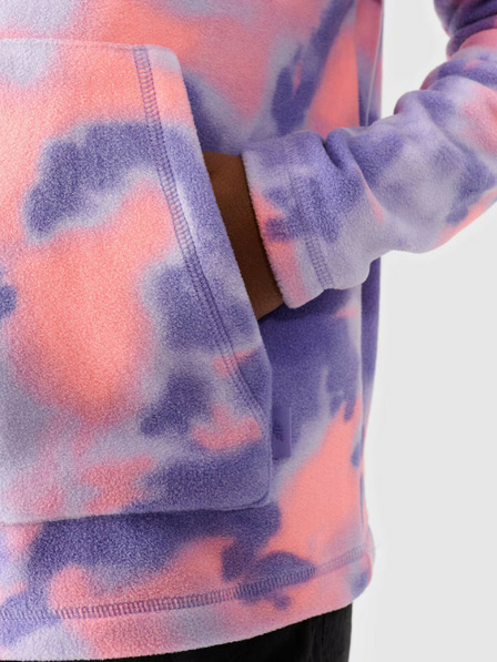 4F Fleece-Kapuzenpullover für Mädchen 4F