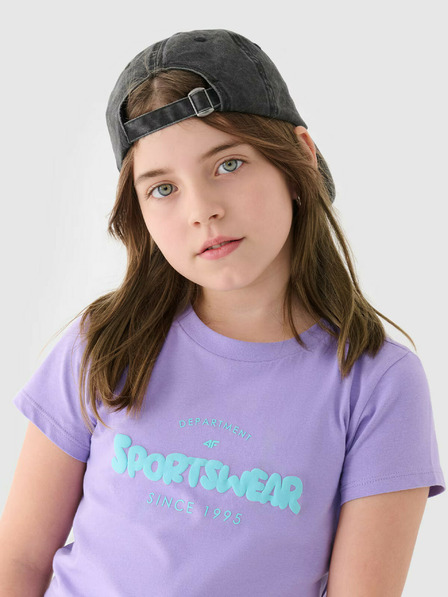 4F Bedrucktes T-Shirt für Mädchen 4F