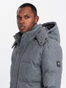 Ombre Clothing Herren lange warme Parka-Jacke mit Wolle Ombre Kleidung