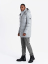 Ombre Clothing Herren lange warme Parka-Jacke mit Wolle Ombre Kleidung