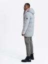 Ombre Clothing Herren lange warme Parka-Jacke mit Wolle Ombre Kleidung