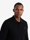 Ombre Clothing Herren Langarm-Poloshirt Ombre Kleidung