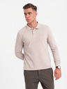 Ombre Clothing Herren Langarm-Poloshirt Ombre Kleidung