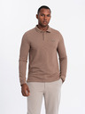 Ombre Clothing Herren Langarm-Poloshirt Ombre Kleidung