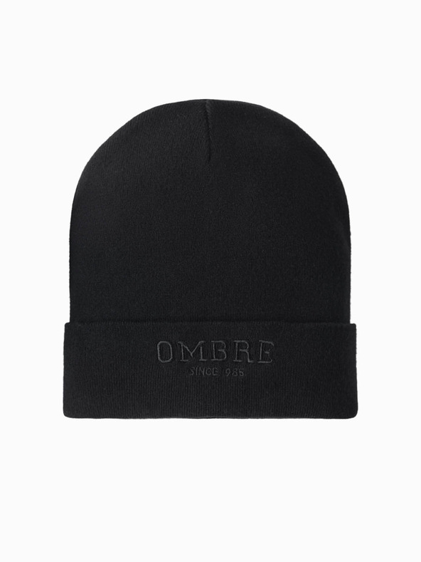 Ombre Clothing Herren-Strickmütze mit gestickter Aufschrift „Ombre Clothing“.