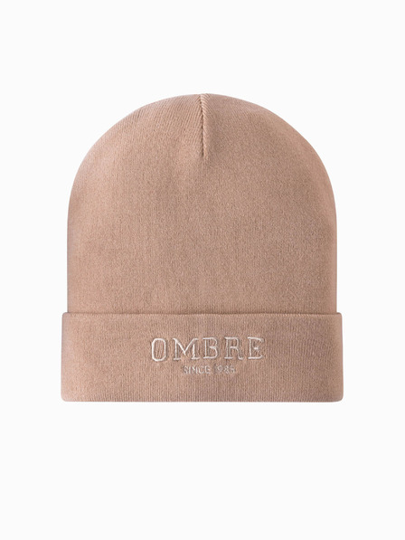 Ombre Clothing Herren-Strickmütze mit gestickter Aufschrift „Ombre Clothing“.