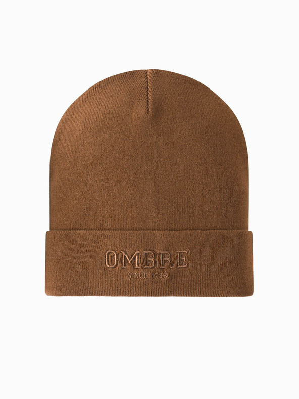Ombre Clothing Herren-Strickmütze mit gestickter Aufschrift „Ombre Clothing“.