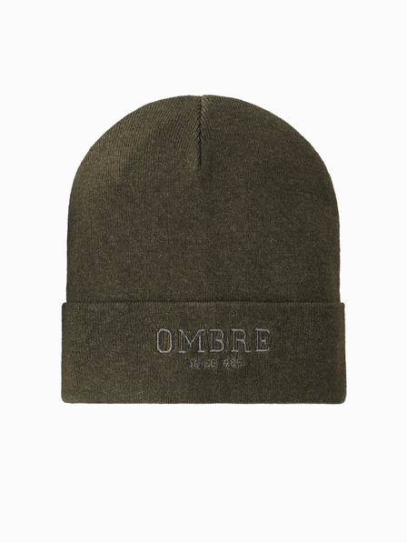 Ombre Clothing Herren-Strickmütze mit gestickter Aufschrift „Ombre Clothing“.