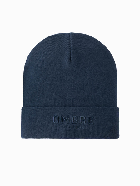 Ombre Clothing Herren-Strickmütze mit gestickter Aufschrift „Ombre Clothing“.