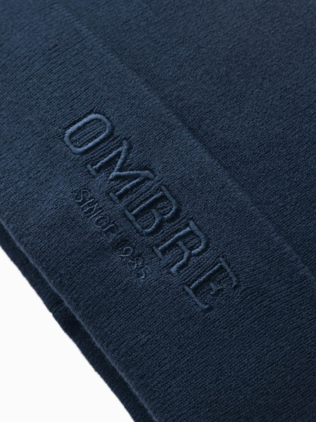 Ombre Clothing Herren-Strickmütze mit gestickter Aufschrift „Ombre Clothing“.