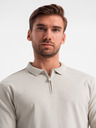 Ombre Clothing Herren Langarm-Poloshirt Ombre Kleidung