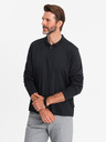 Ombre Clothing Herren Langarm-Poloshirt Ombre Kleidung