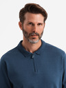 Ombre Clothing Herren Langarm-Poloshirt Ombre Kleidung