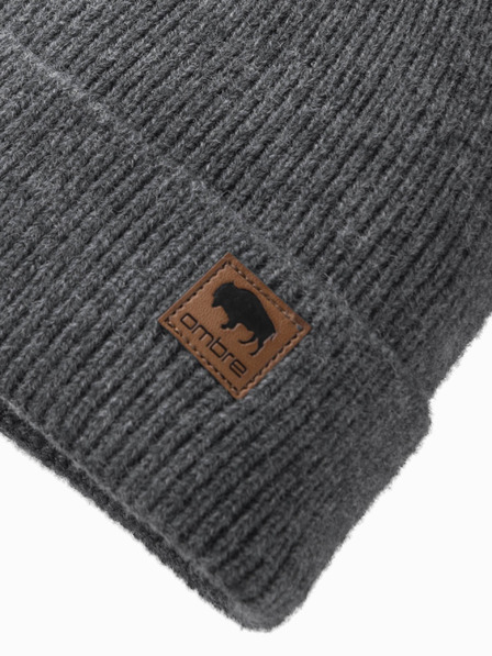Ombre Clothing Herren-Strickmütze mit Ombre-Kleidungsapplikation