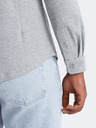 Ombre Clothing Herren Strickhemd mit schmalen Ärmeln Ombre Kleidung